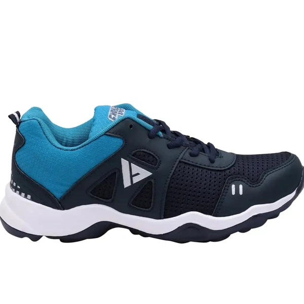 Sport Navy Blue Lace Up Mesh Running Shoes - Euro 40