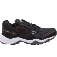 Dark Gray Orange Lace Up Running Shoes - Euro 44