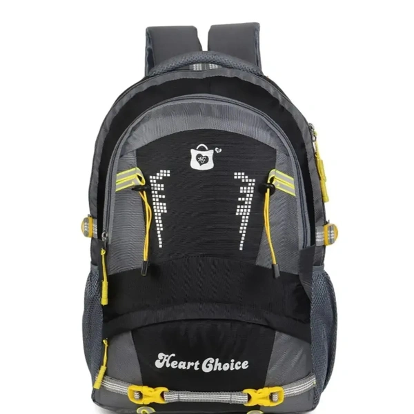 Stylish Heart Choice College School Travel Office Bag - Black