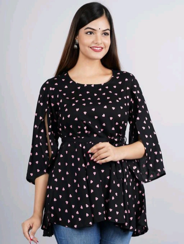 Rihan Fab Women Ethnic Dress for the Western wear style | Comfort Style | Full Flare, Frock_Top,Kurti_Top - Black, M