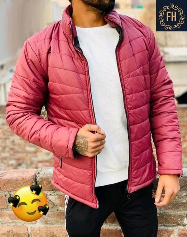 Eddicted Men's Solid  Jackets - XL, Maroon