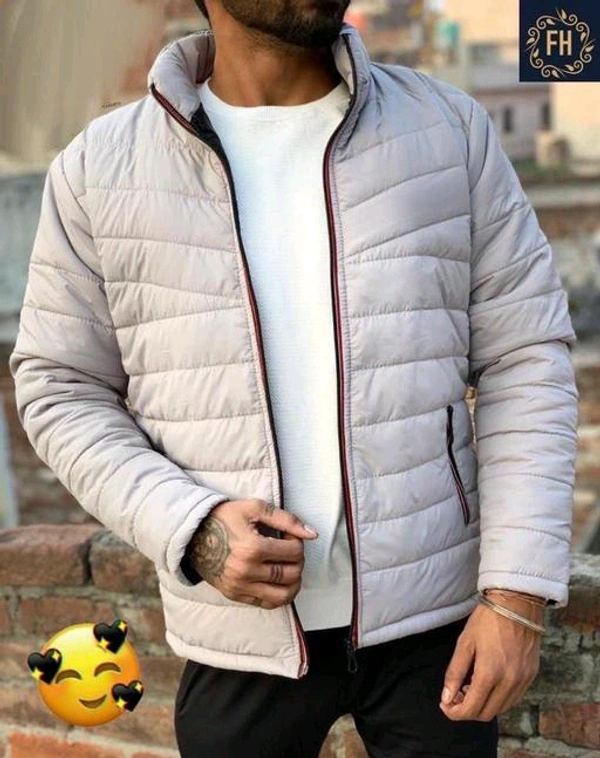 Eddicted Men's Solid  Jackets - L, Gray