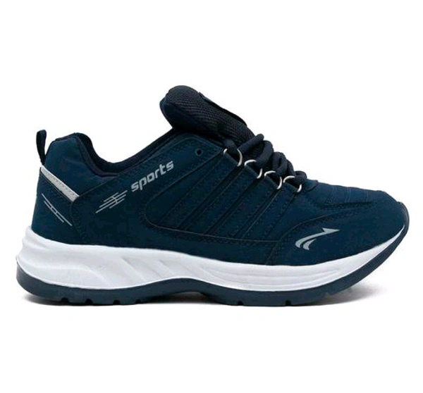 Asian  ASIAN Men's COSCO Navy Sports Running Walking & Gym LIghtWeight Stylish Shoes for Boys & Men - Navy Blue, IND 8