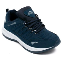 Asian  ASIAN Men's COSCO Navy Sports Running Walking & Gym LIghtWeight Stylish Shoes for Boys & Men - Navy Blue, IND 8