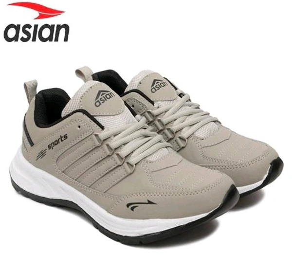Asian  ASIAN Men's COSCO Grey Sports Running Walking & Gym LIghtWeight Stylish Shoes for Boys & Men - Cameo, IND 7