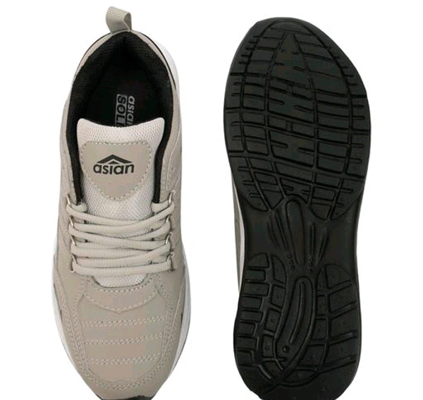 Asian  ASIAN Men's COSCO Grey Sports Running Walking & Gym LIghtWeight Stylish Shoes for Boys & Men - Cameo, IND 7