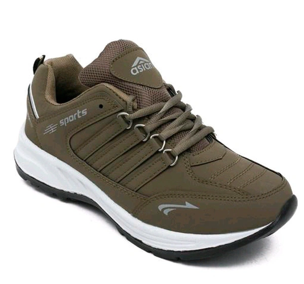 Asian  ASIAN Men's COSCO Brown Sports Running Walking & Gym LIghtWeight Stylish Shoes for Boys & Men - Brown, IND 6