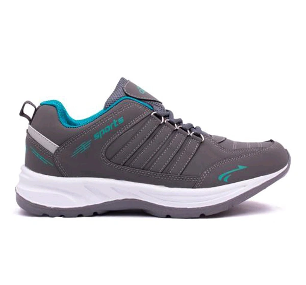 Asian  ASIAN Men's COSCO Grey Sports Running Walking & Gym LIghtWeight Stylish Shoes for Boys & Men - Gray, IND 9
