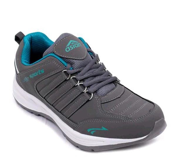 Asian  ASIAN Men's COSCO Grey Sports Running Walking & Gym LIghtWeight Stylish Shoes for Boys & Men - Gray, IND 9