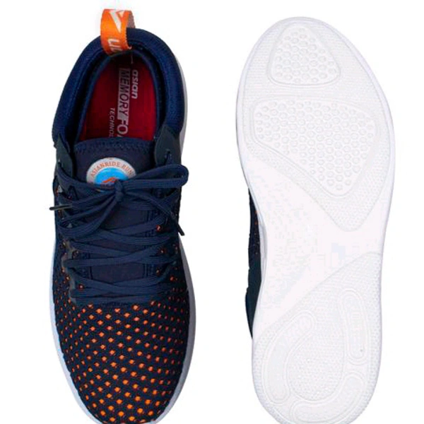 Asian  ASIAN Men's CRETA-12 Navy Sports Running Walking & Gym LIghtWeight Stylish Shoes for Boys & Men - Navy Blue, IND 7
