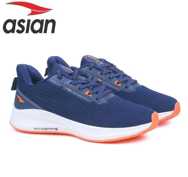 Asian  ASIAN Men's INNOVA-04 Navy Sports Running Walking & Gym LIghtWeight Stylish Shoes for Boys & Men - Navy Blue, IND 6