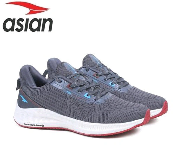 Asian  ASIAN Men's INNOVA-04 Grey Sports Running Walking & Gym LIghtWeight Stylish Shoes for Boys & Men - Gray, IND 6