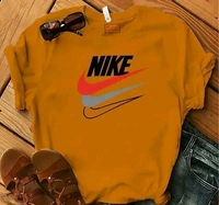 Nike Party Wear Cotton T-Shirt - Maroon, M