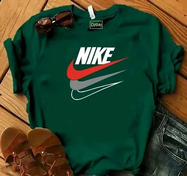 Nike Party Wear Cotton T-Shirt - Teal, XL