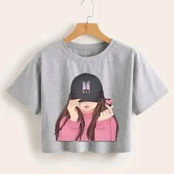 Elegant Multicoloured Cotton Blend Top For Women - Silver, M