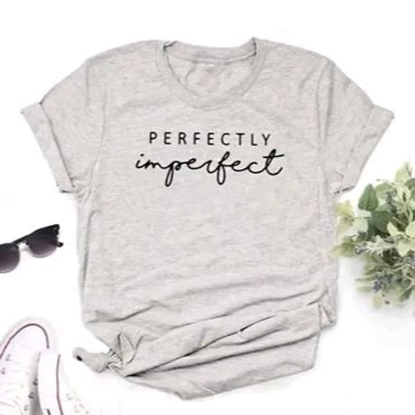 Trendy Round Neck Printed T-shirt For women - Nobel, XXL