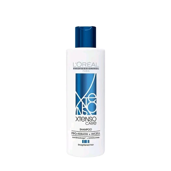 Loreal Professionnel Xtenso Care Shampoo For Straightened Hair, 250 ML |Shampoo for Starightened Hair|Shampoo with Pro Keratin Incell technology