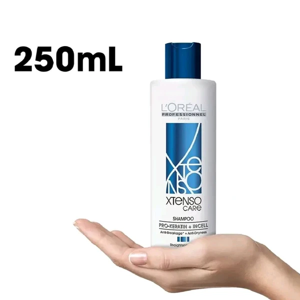 Loreal Professionnel Xtenso Care Shampoo For Straightened Hair, 250 ML |Shampoo for Starightened Hair|Shampoo with Pro Keratin Incell technology - 250 ML