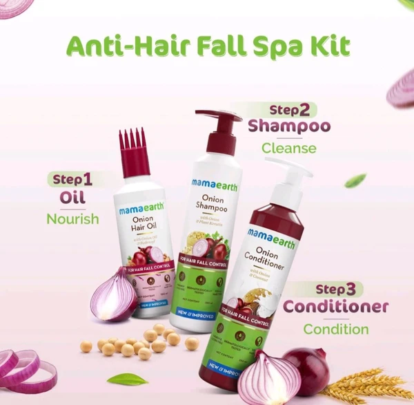 Mamaearth Hair Shampoo With Onion Extract 250 Ml Pack Of 2 Hair Care Shampoo - 250 Ml