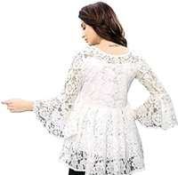 HIALTO Women's Russel Net Top - White, XXXL