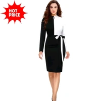 ZELZIS Woman's Bodycon Dress - Navy Blue, XS