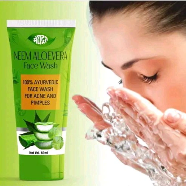 Meghdoot herbal Neem Alover Professional Face Washa face wash 60ml Pack of 06 