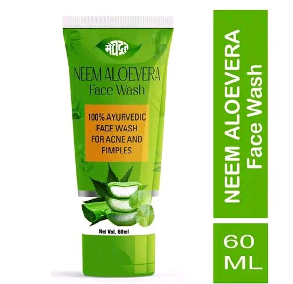 Meghdoot herbal Neem Alover Professional Face Washa face wash 60ml Pack of 06 