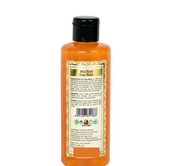 Meghdoot  MEGHDOOT Ayurvedic Mix Fruit Face Wash 210ML with Pack of 2