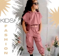 Fancy Kid's Clothing Set Peach - Peach, 10-11 yr