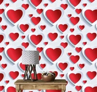 BDM Wallpaper Rolls For Home Decoration Wall Sticker for Shop Home Decor items Peel & Stick (40 X 220 CM) Love home decoration items for room