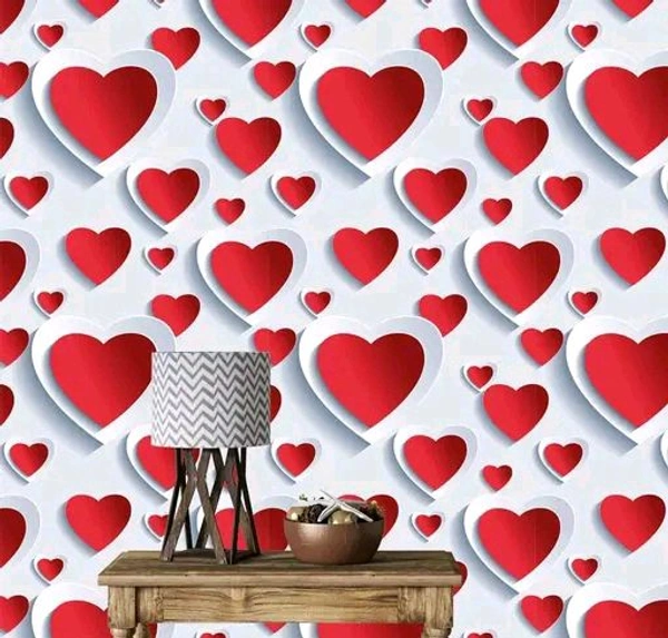 BDM Wallpaper Rolls For Home Decoration Wall Sticker for Shop Home Decor items Peel & Stick (40 X 220 CM) Love home decoration items for room