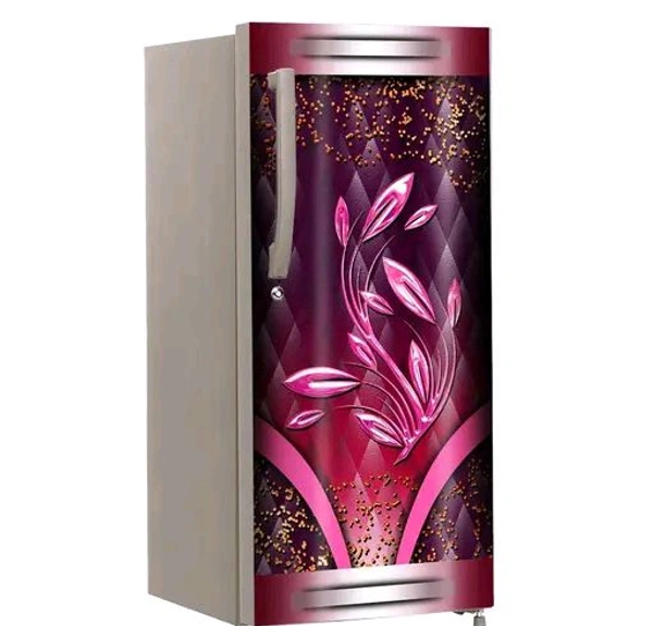 BDM Wallpaper Fridge Sticker For Decor Refrigerator Door Wallpaper Red Beautiful Sky Flower (24 x 49 inch) freeze door skin Home Decoration items decorative stickers wallpaper - Pink Flamingo