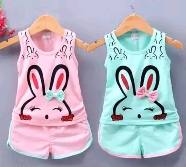 Girls clothing set, kids dress summer, baby girl cotton set, top and hot pant kids, baby cotton clothes - 1-2 Yr
