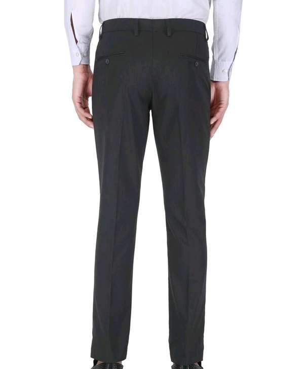 Polyester Mid Rise Formal Trousers For Men - Dove Gray, 42