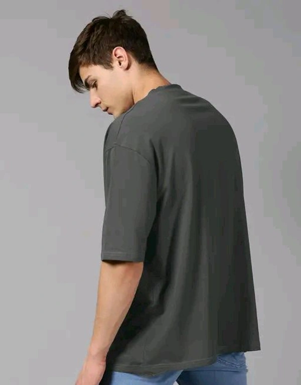 UrGear Men's Printed Round Tshirts - Gray, L