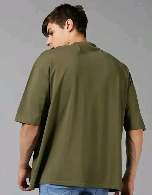 UrGear Men's Printed Round Tshirts - Olive, XL