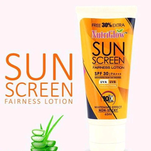 Nutriglow  NutriGlow Sunscreen Fairness Lotion SPF 30 PA+++, 65ml