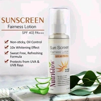 Nutriglow Set of 2 Sunscreen Fairness Lotion SPF 40 PA+++, UVA and UVB Rays Protection, For All Skin Types 120ml Each