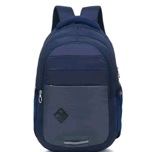 Bagwala Backpack Durable Backpack Casual Large-Capacity Male Travel Junior High School India Version Female Student Trendy Bags - Blue