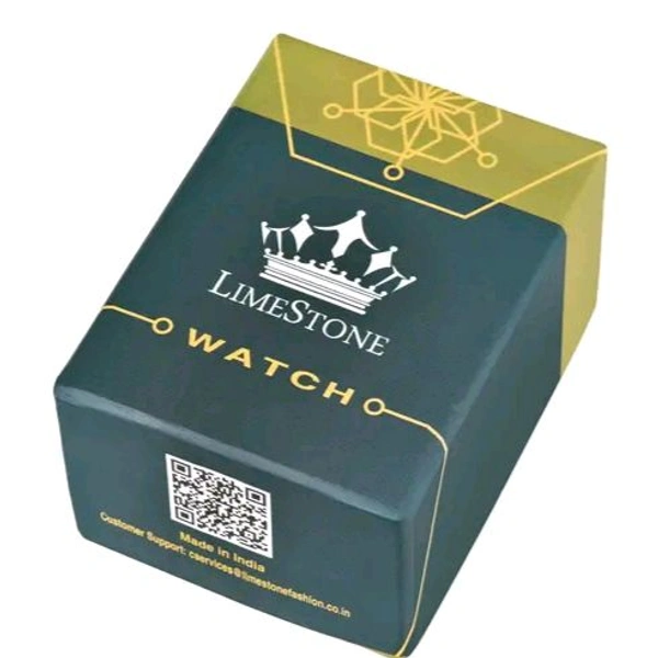 Lime Stone LIMESTONE OTUS 3D Dial The Vintage Day and Date Functioning Boys Quartz Analog Watch - Blue