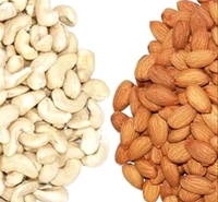 SRC CREATIONS Cashews Nuts 250g and Almonds Kernels 250g Dry Fruits Kaju Badam Combo Pack (250g+250g=500g)