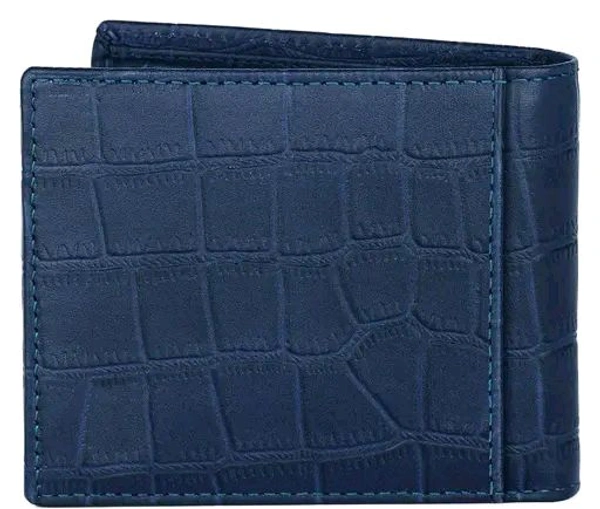 Wildhorn WildHorn® RFID Protected 100% Genuine Leather Wallet for Men  - Blue