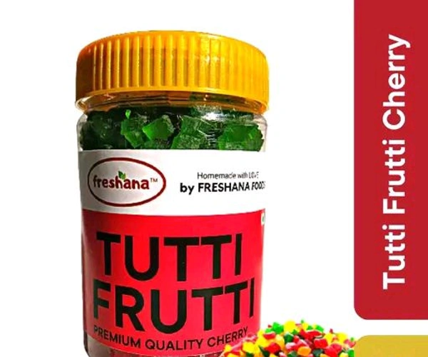 Freshana Tutti Frutti Papaya Cherry, Multicolour, 400g Topping, icing for Cakes, Breads Jelly Beans - 200g