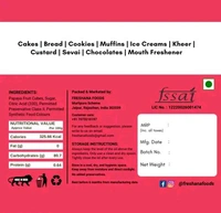 Freshana Tutti Frutti Papaya Cherry, Multicolour, 400g Topping, icing for Cakes, Breads Jelly Beans - 200g