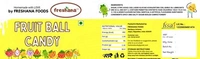 Frershana Fruit Ball Candy 200G Yummy Fruit Balls Candy (Multi Color & Mix Fruit) Sour Candy