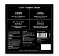 Bella Vita Men's Luxury Collection Gift Set 4x20 ml (CEO Man Intense,BLU Man,Ocean Man, OUD Gold) (Pack of 4)