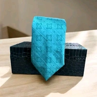 Necktie with Pocket square Lapel Pin Flawer and Brooch & Cufflinks Pair set
