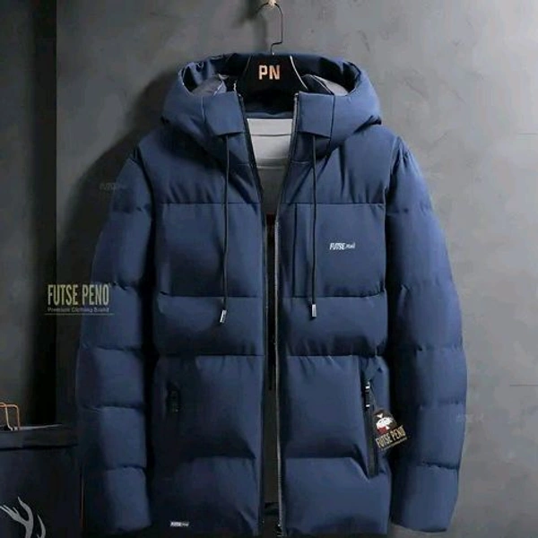 BOMBER JACKET - Navy Blue, L