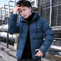 BOMBER JACKET - Navy Blue, L