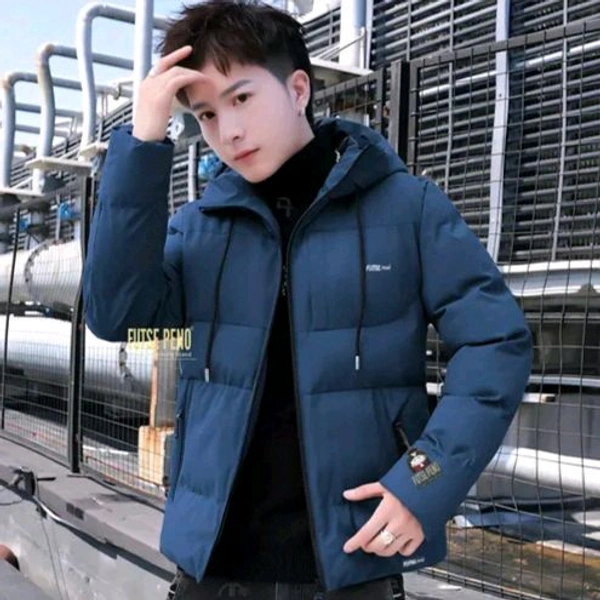 BOMBER JACKET - Navy Blue, L